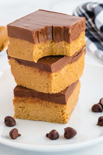 No Bake Peanut Butter Bars - Princess Pinky Girl