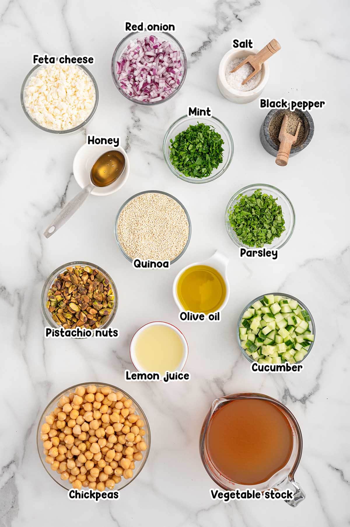 Jennifer Aniston Salad ingredients.