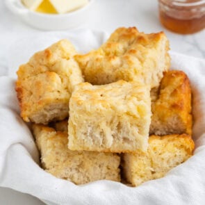 Butter Swim Biscuits served inside a bowl.