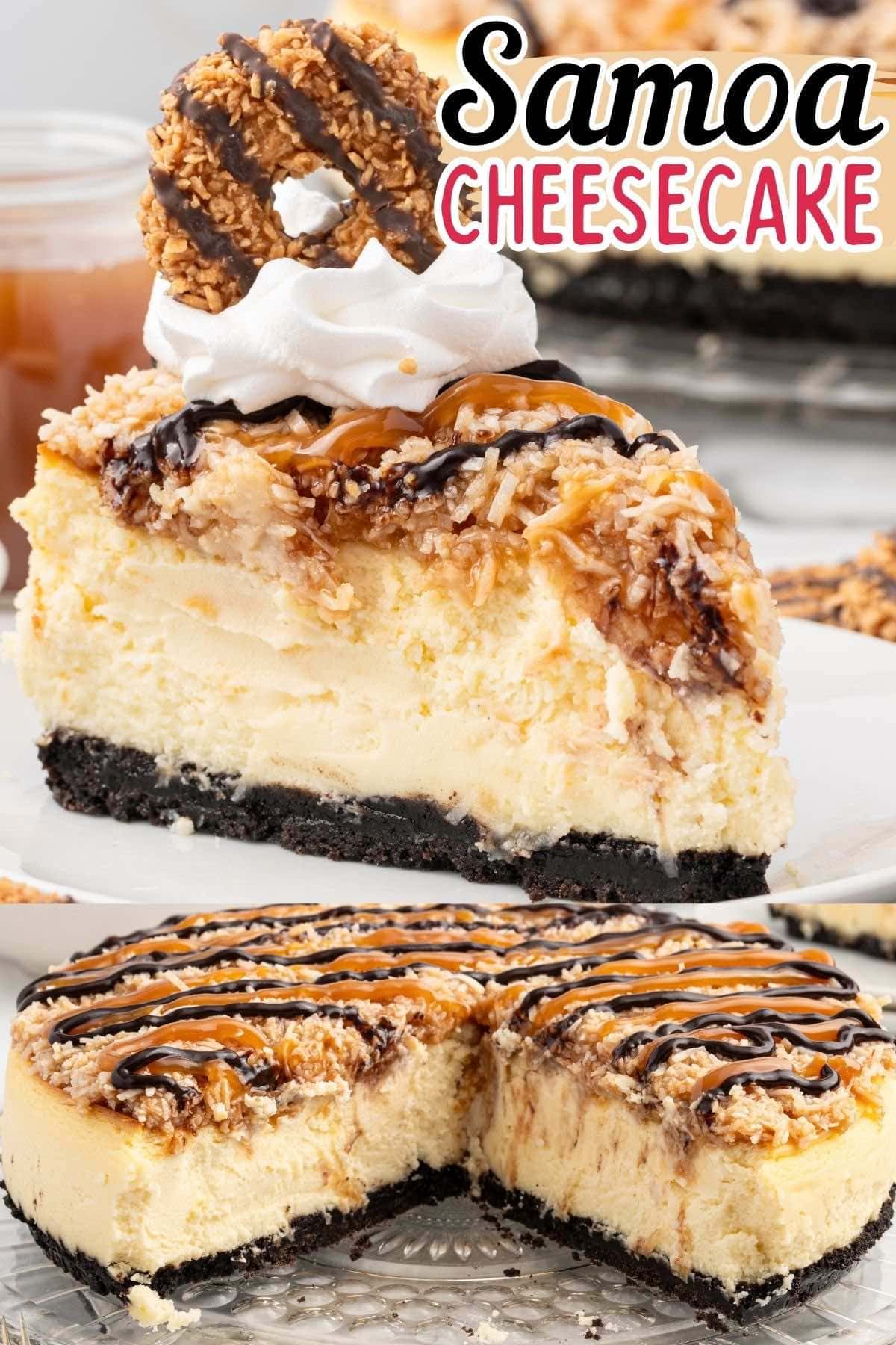 samoa cheesecake pin.