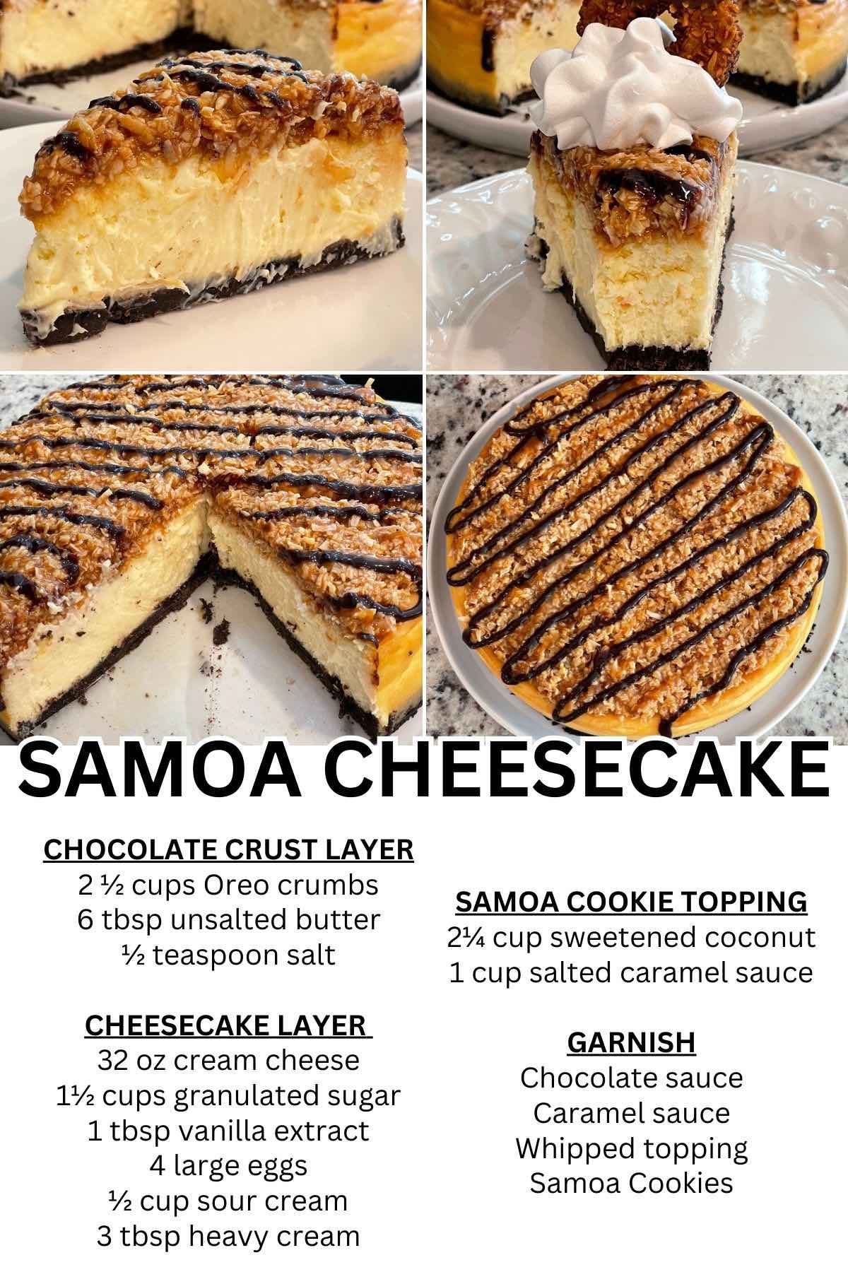 samoa cheesecake pin.