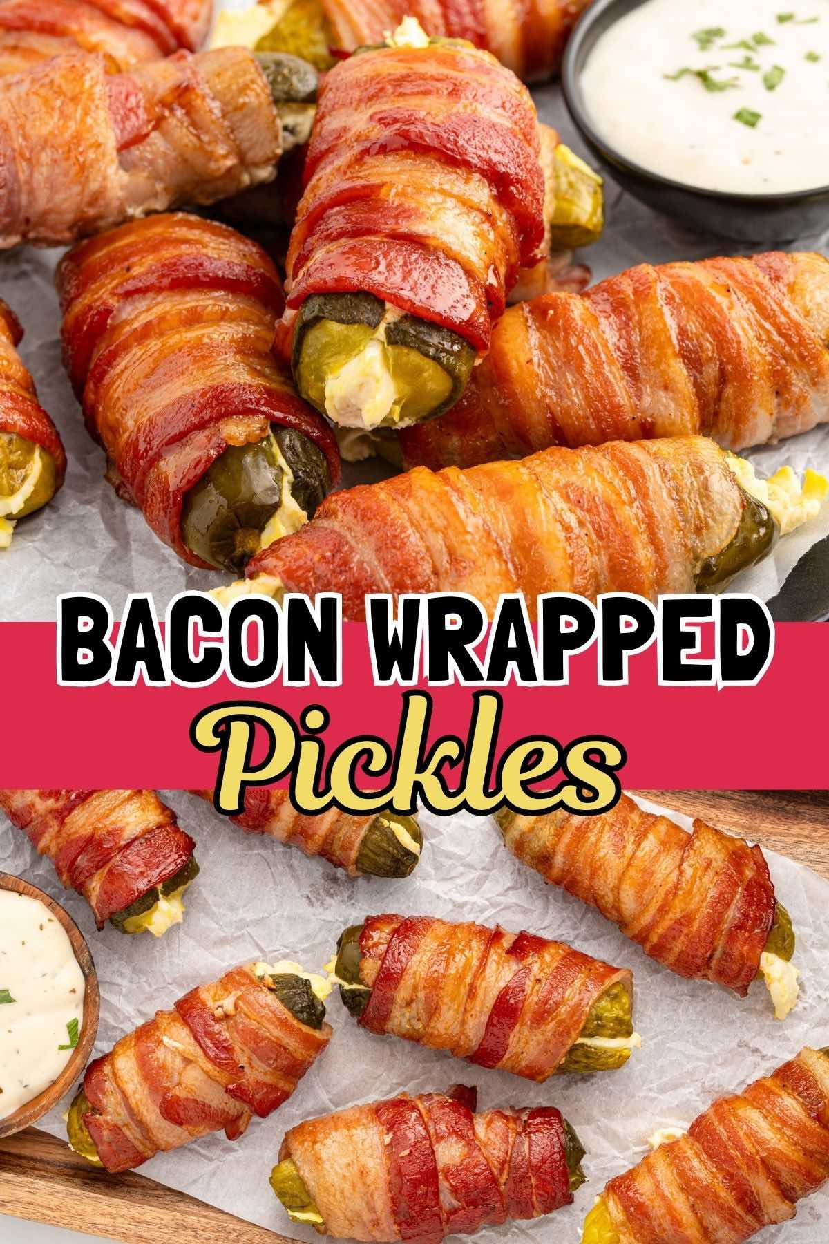 bacon wrapped pickles pin.