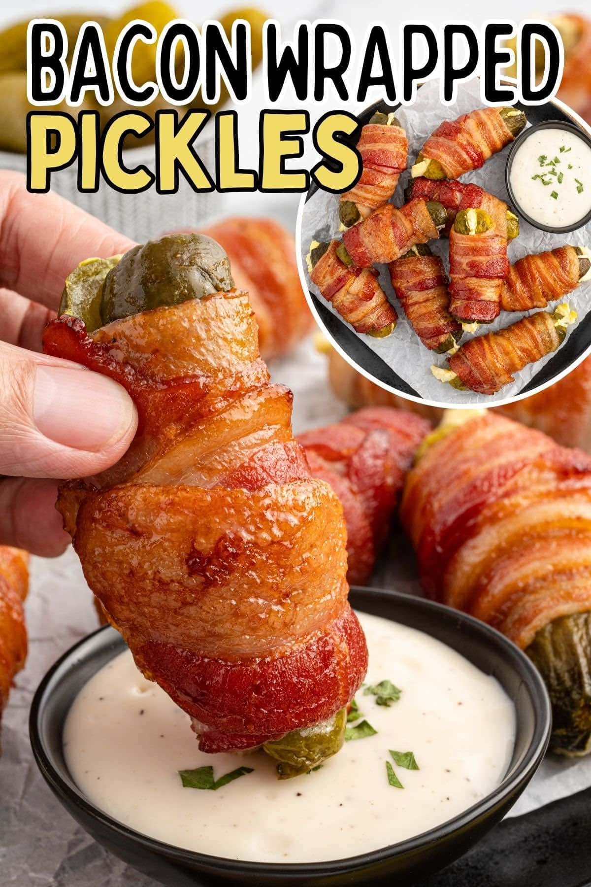 bacon wrapped pickles pin.