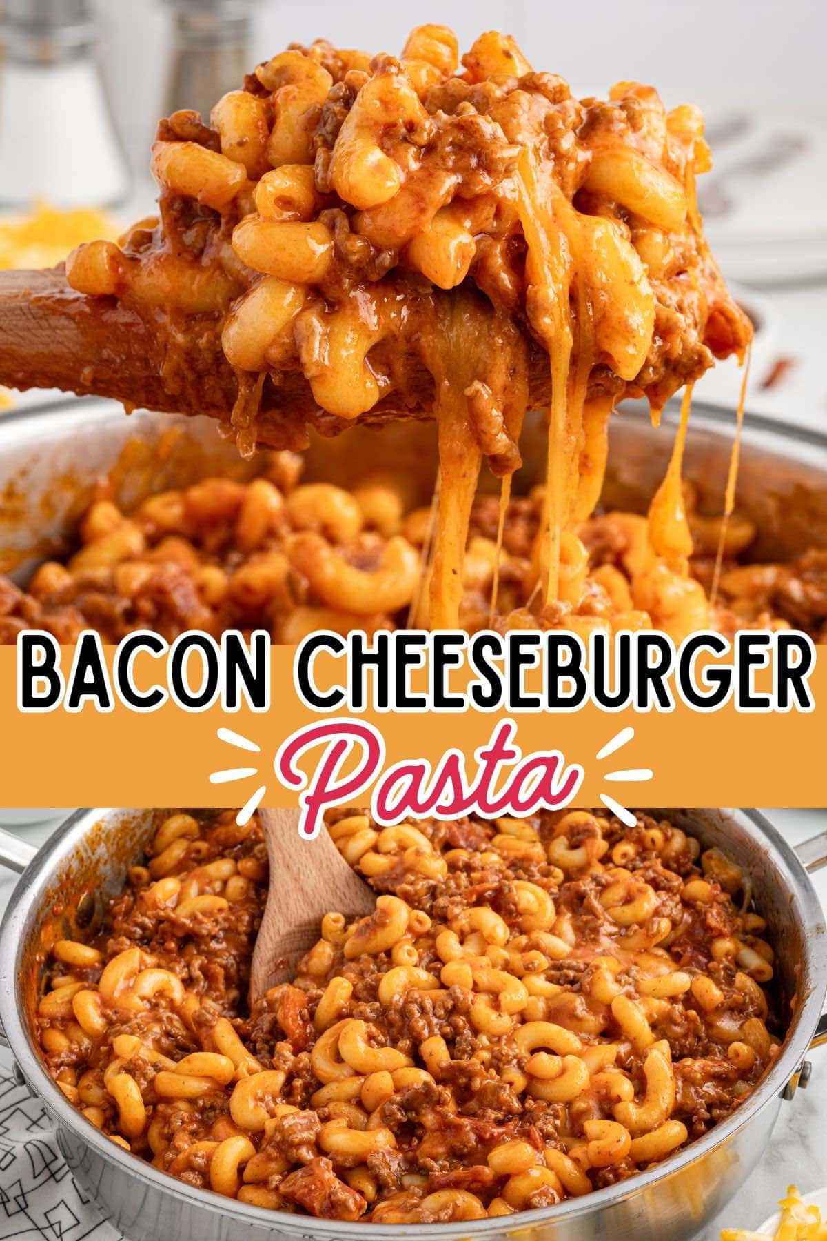 bacon cheeseburger pasta pin.