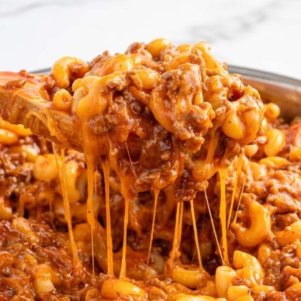 Bacon Cheeseburger Pasta - Princess Pinky Girl