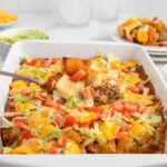 a spoonful of big mac tatertot casserole.