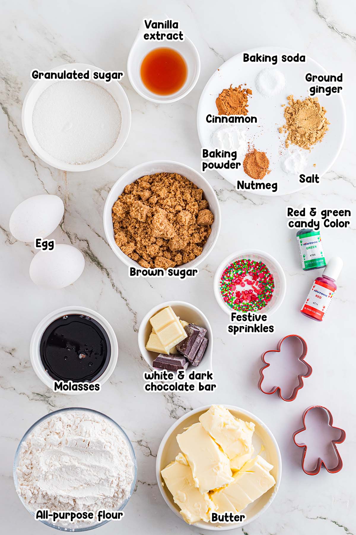 gingerbread blondies ingredients. 