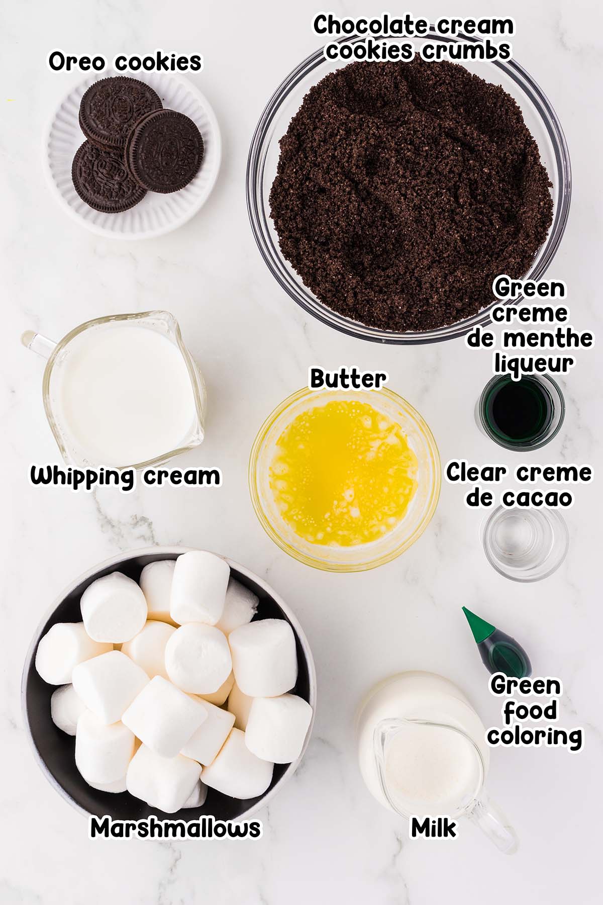 grasshopper pie ingredients.