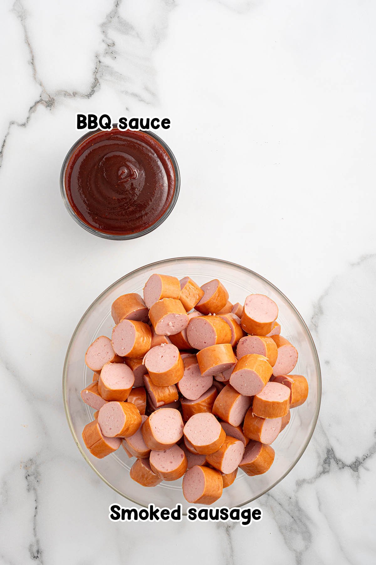 Sausage Bites ingredients.