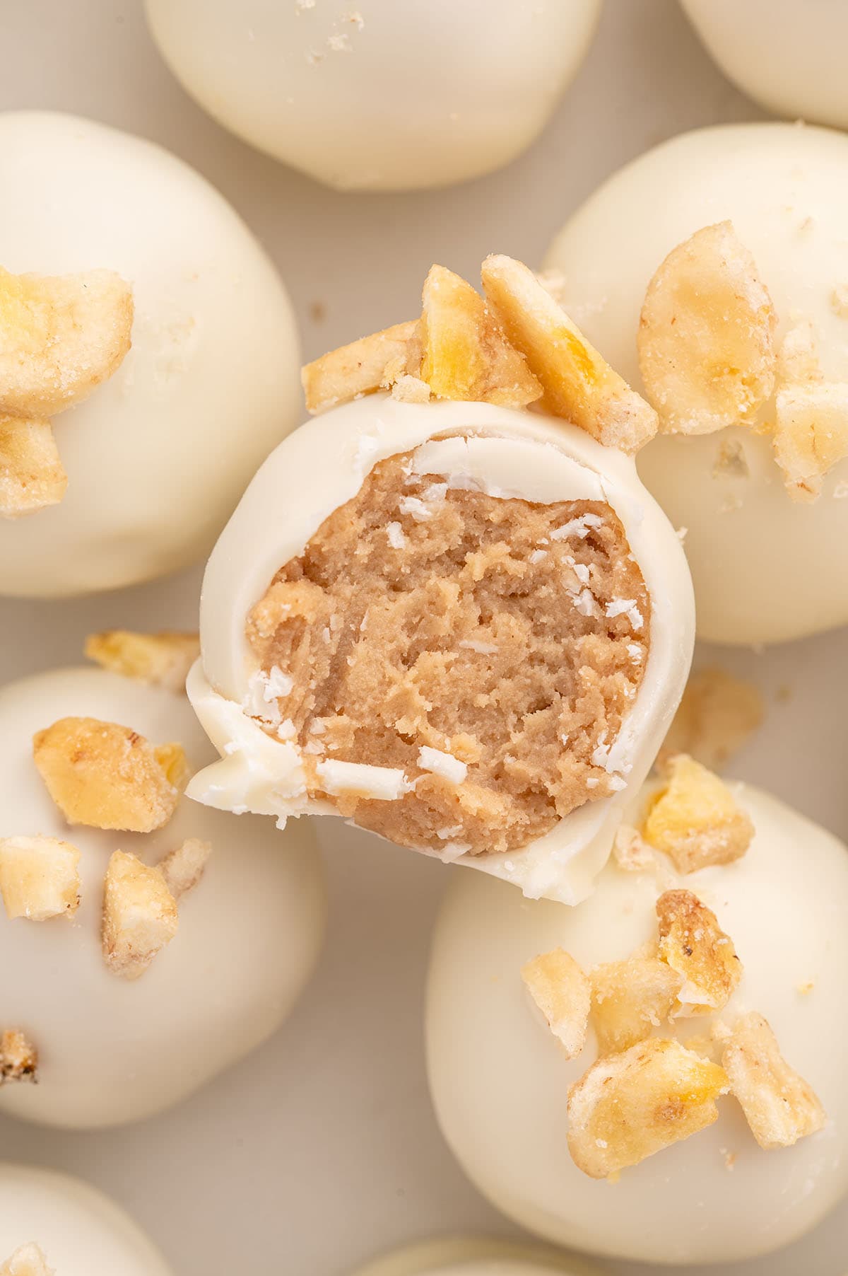 bitten banana pudding truffles. 