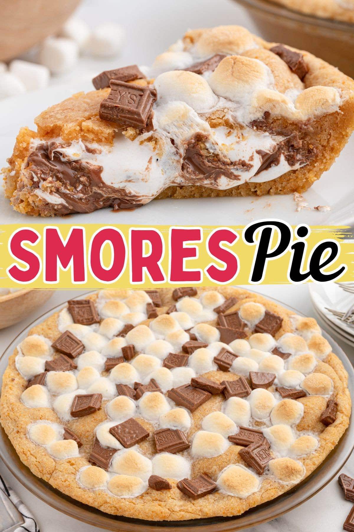 S'mores pie pinterest image