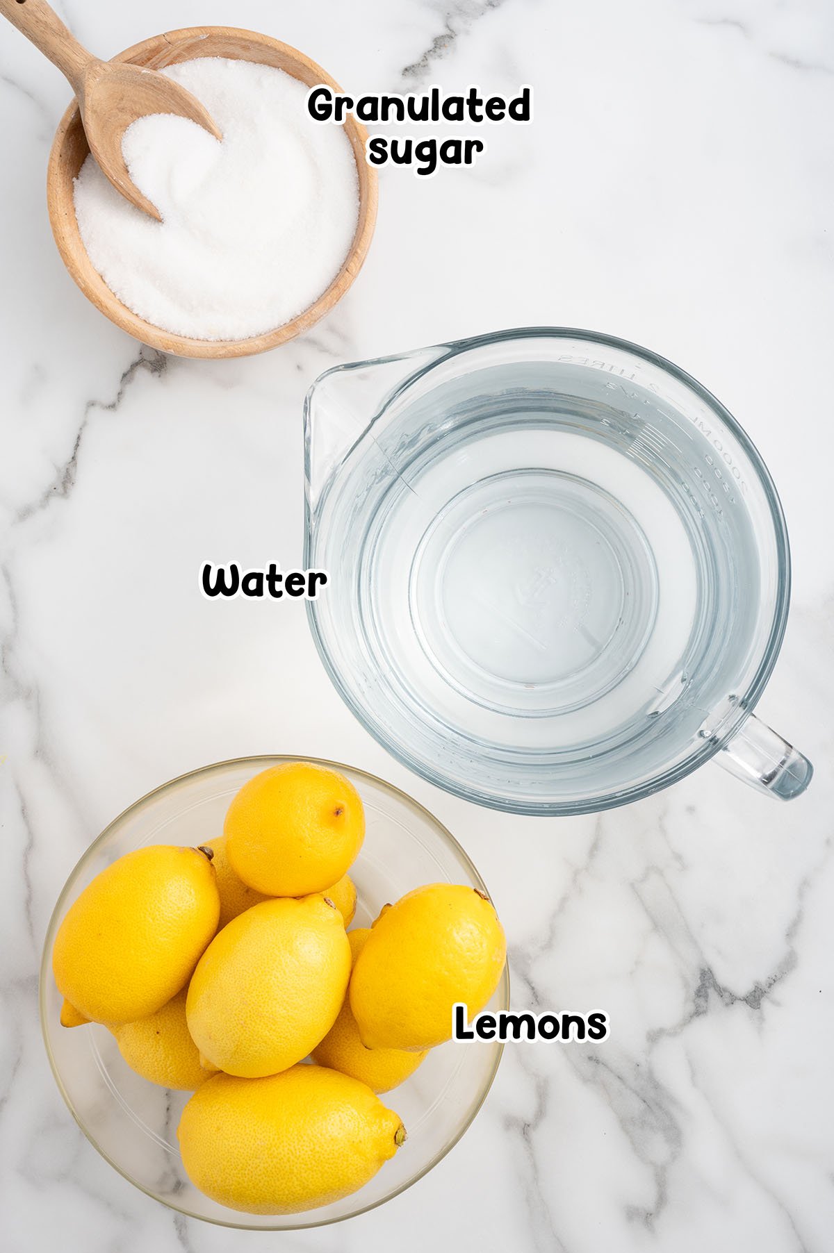 State Fair Lemonade ingredients.