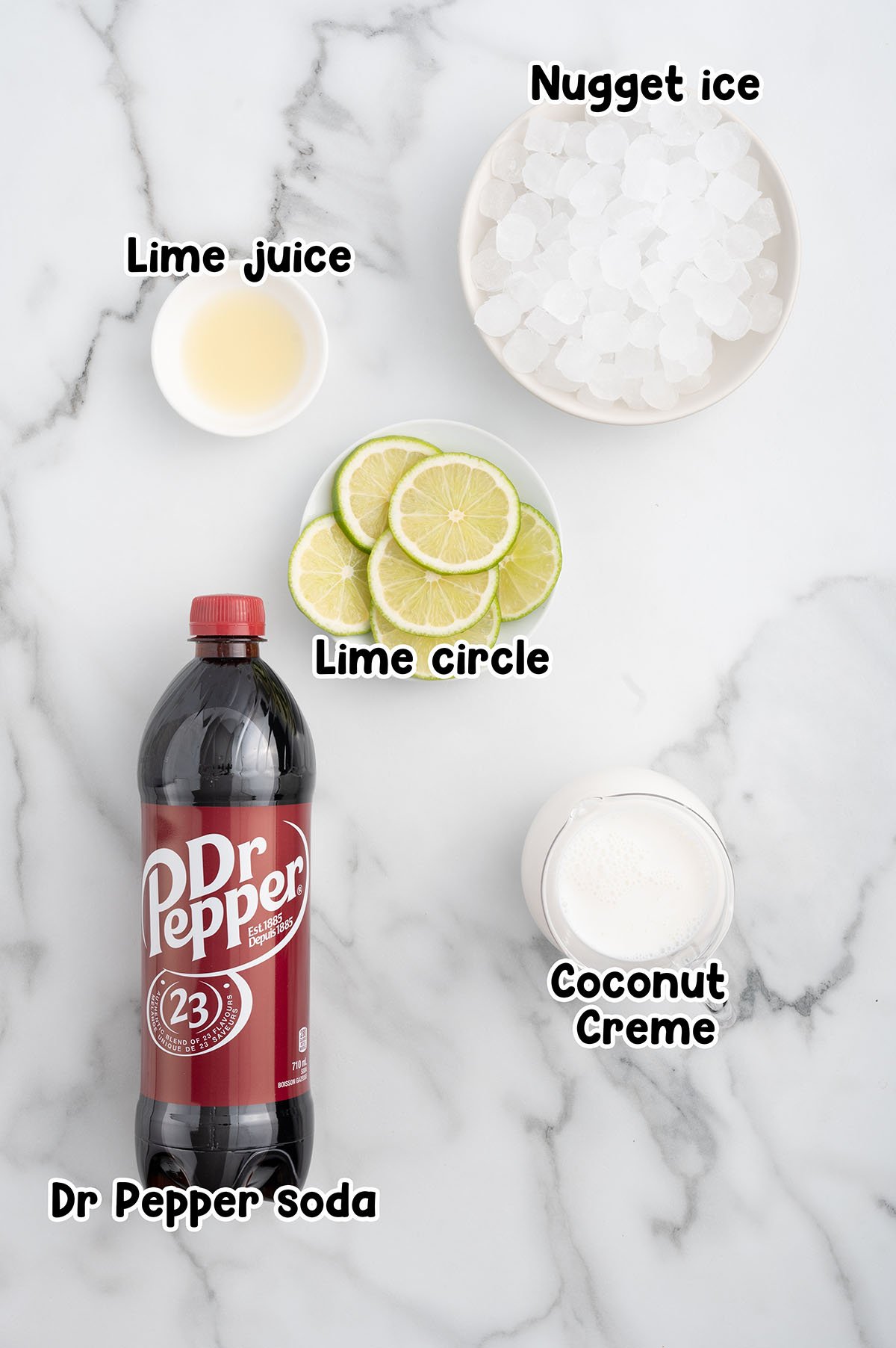 Dirty Dr Pepper ingredients.