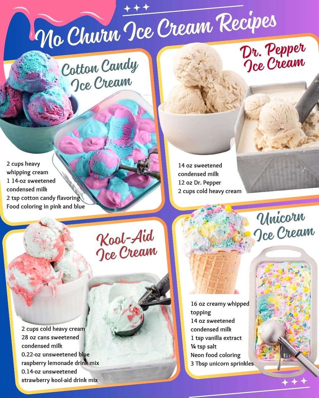 no churn ice cream. 