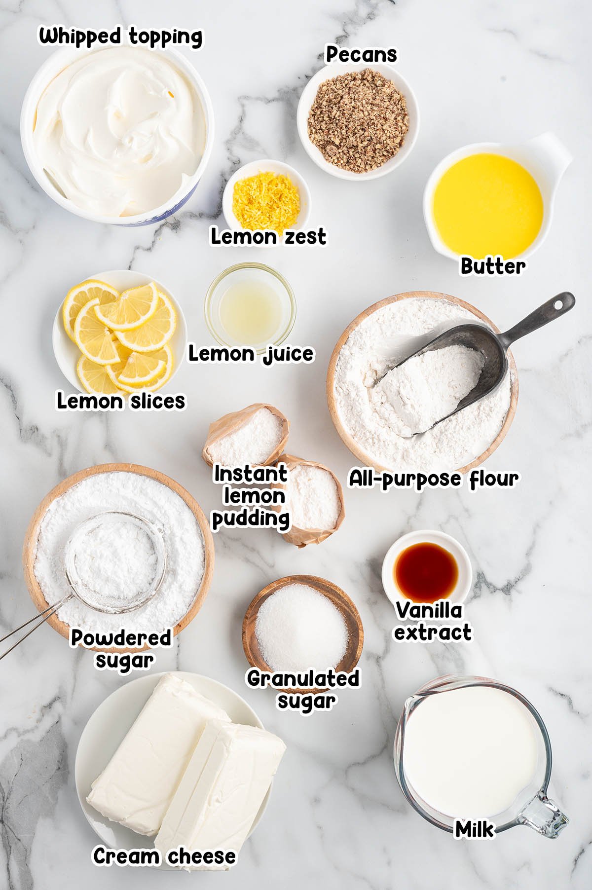 Lemon Lush ingredients.