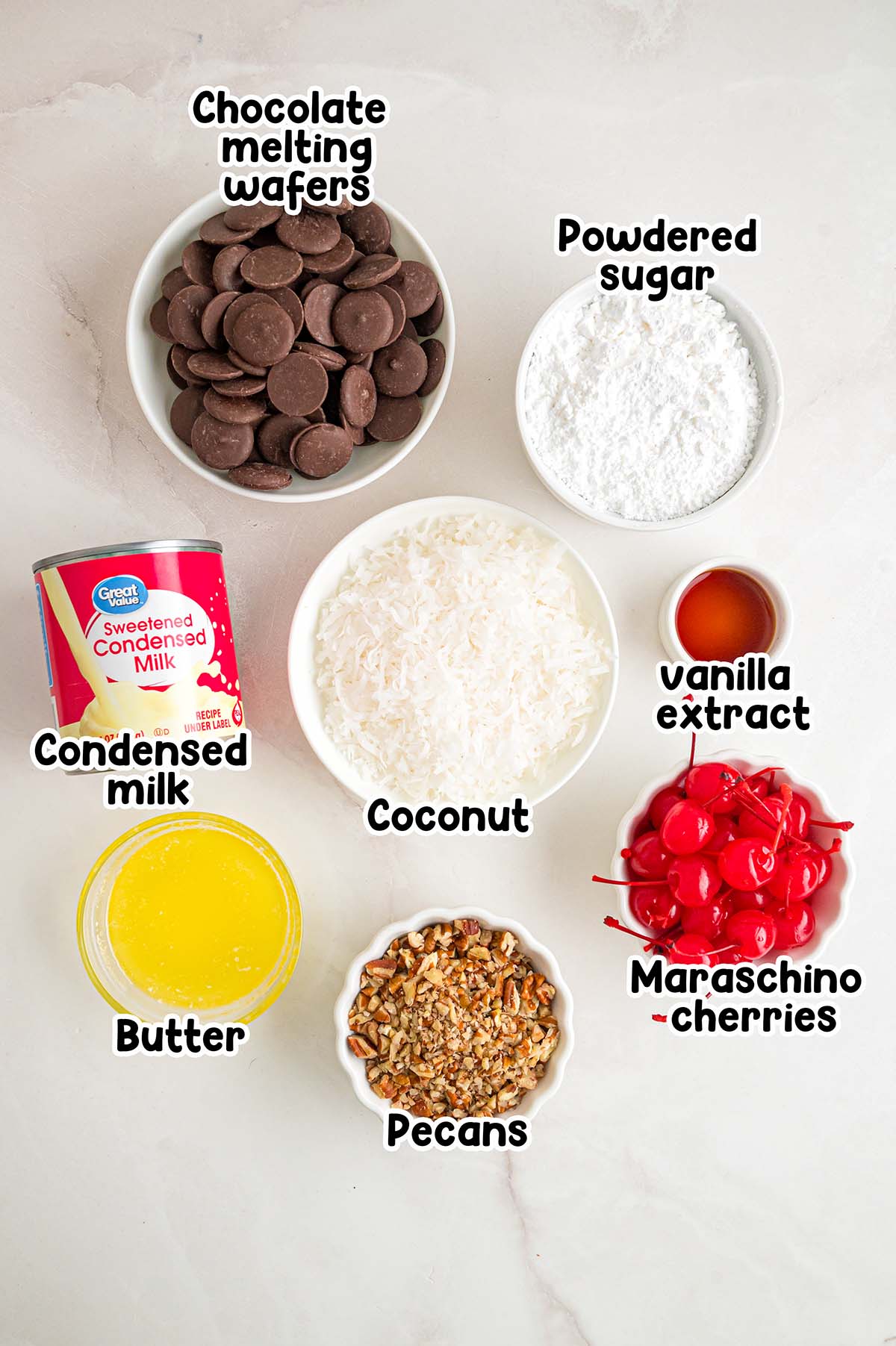 Martha Washington Candy ingredients.