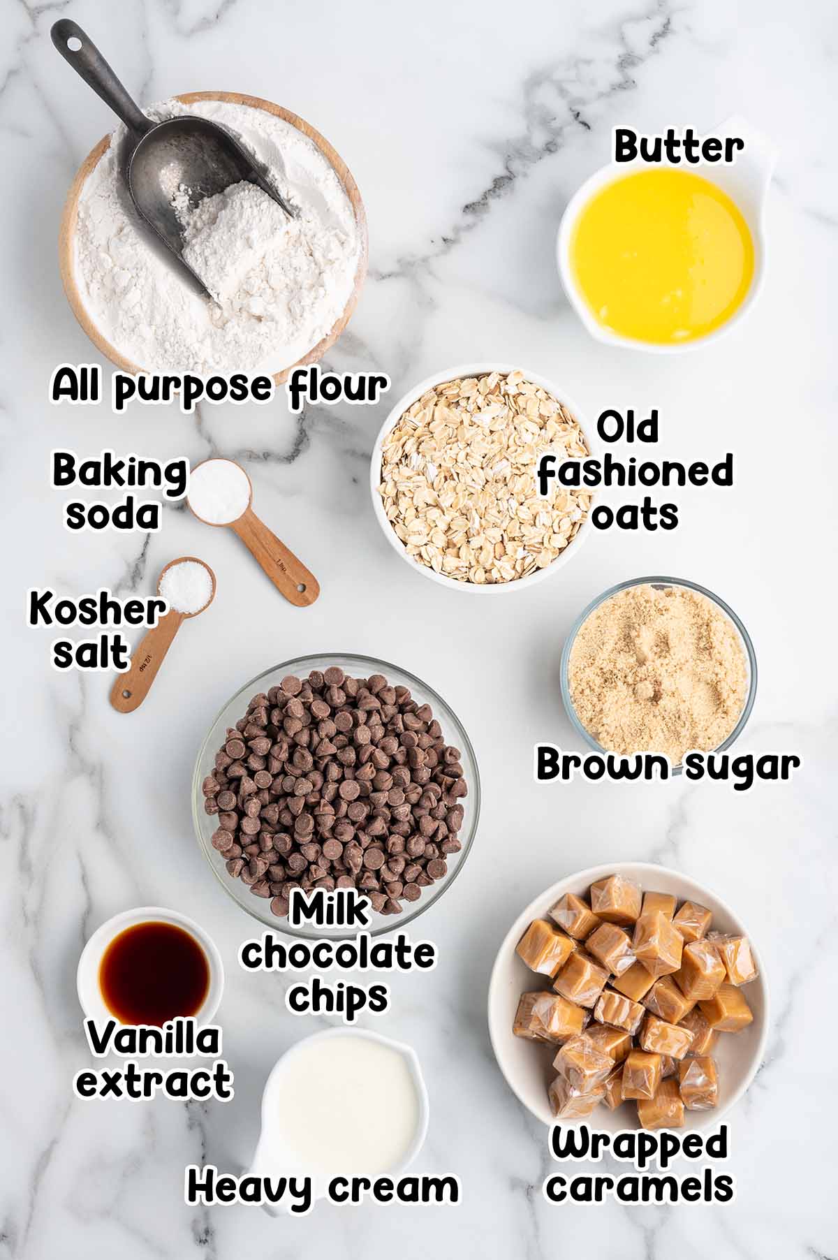 Carmelitas ingredients.