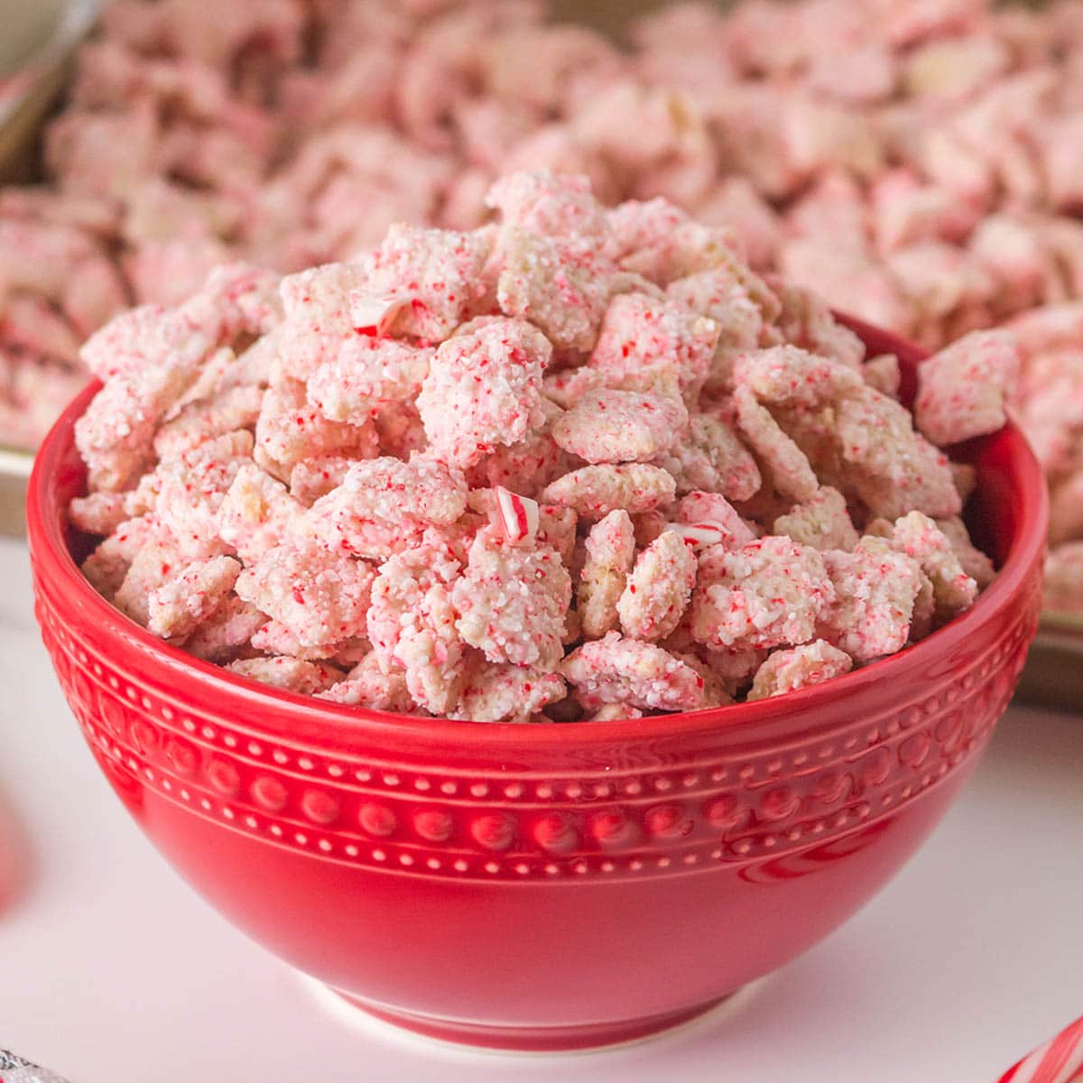 Peppermint Bark Puppy Chow (Muddy Buddies) - Princess Pinky Girl