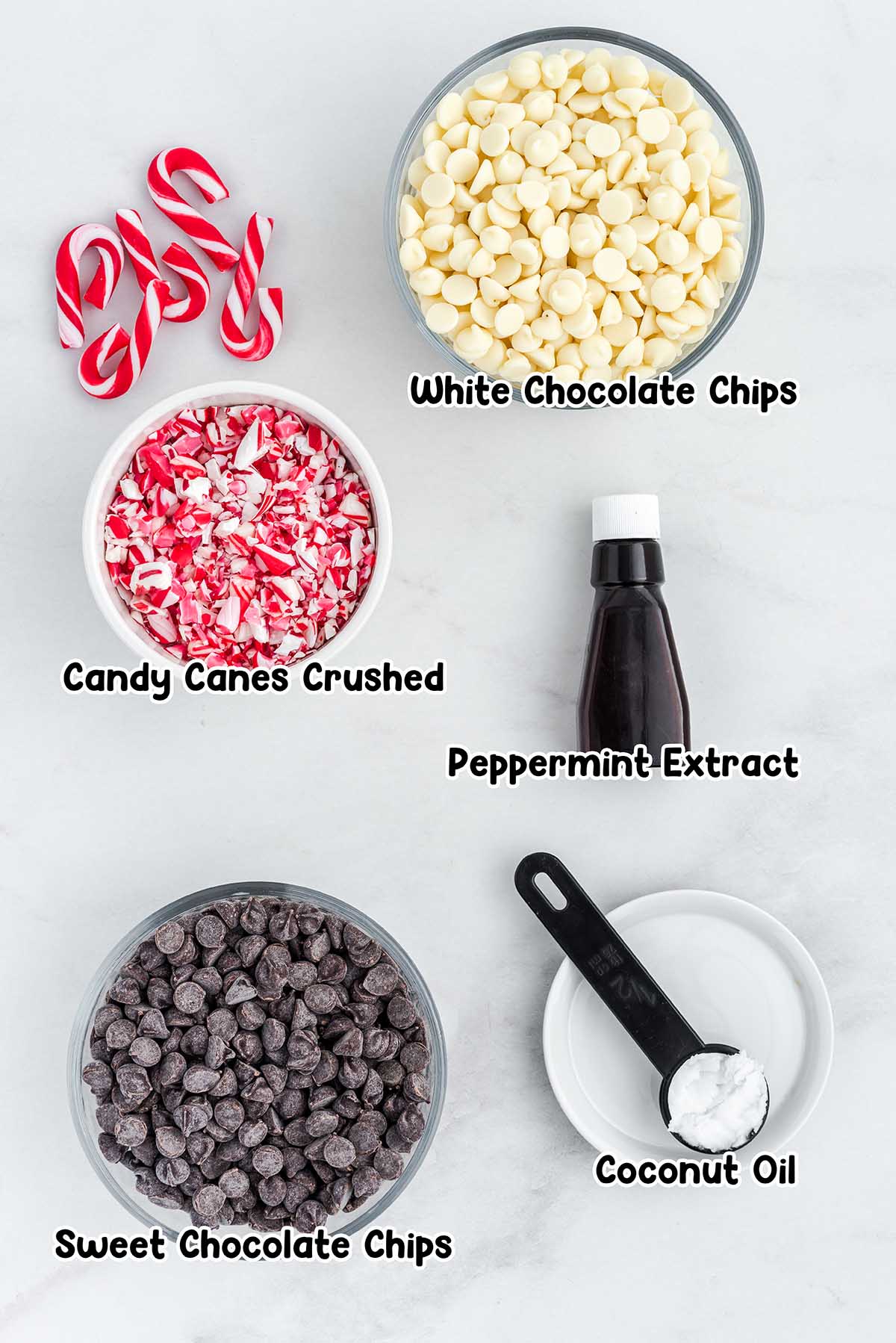Peppermint Bark ingredients.