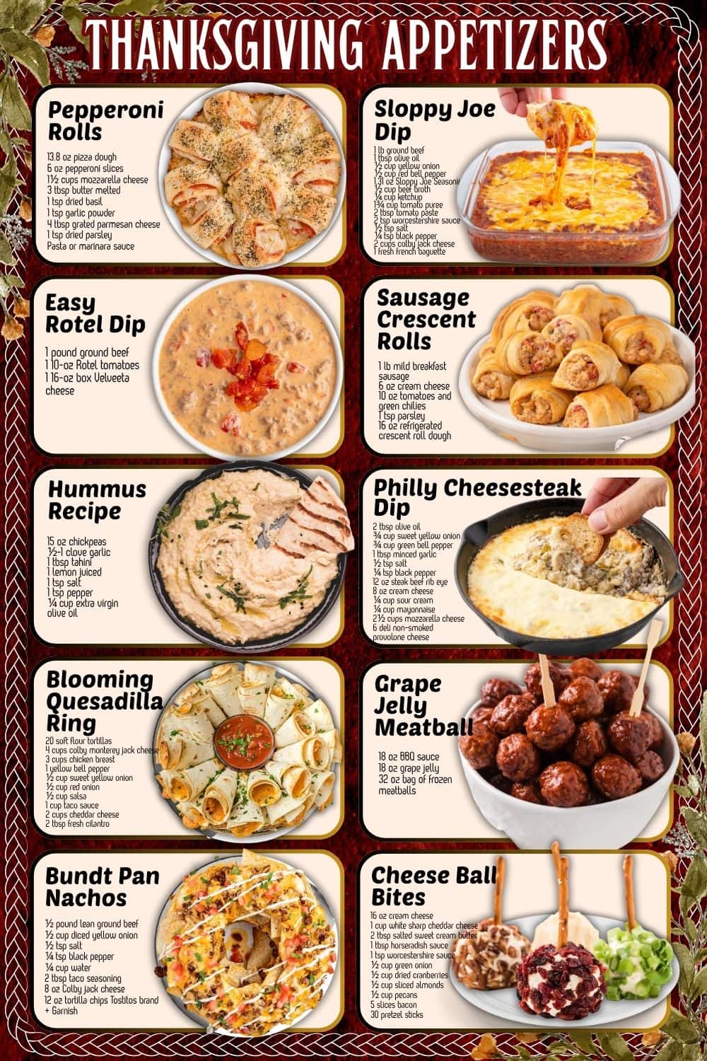 thanksgiving appetizers.