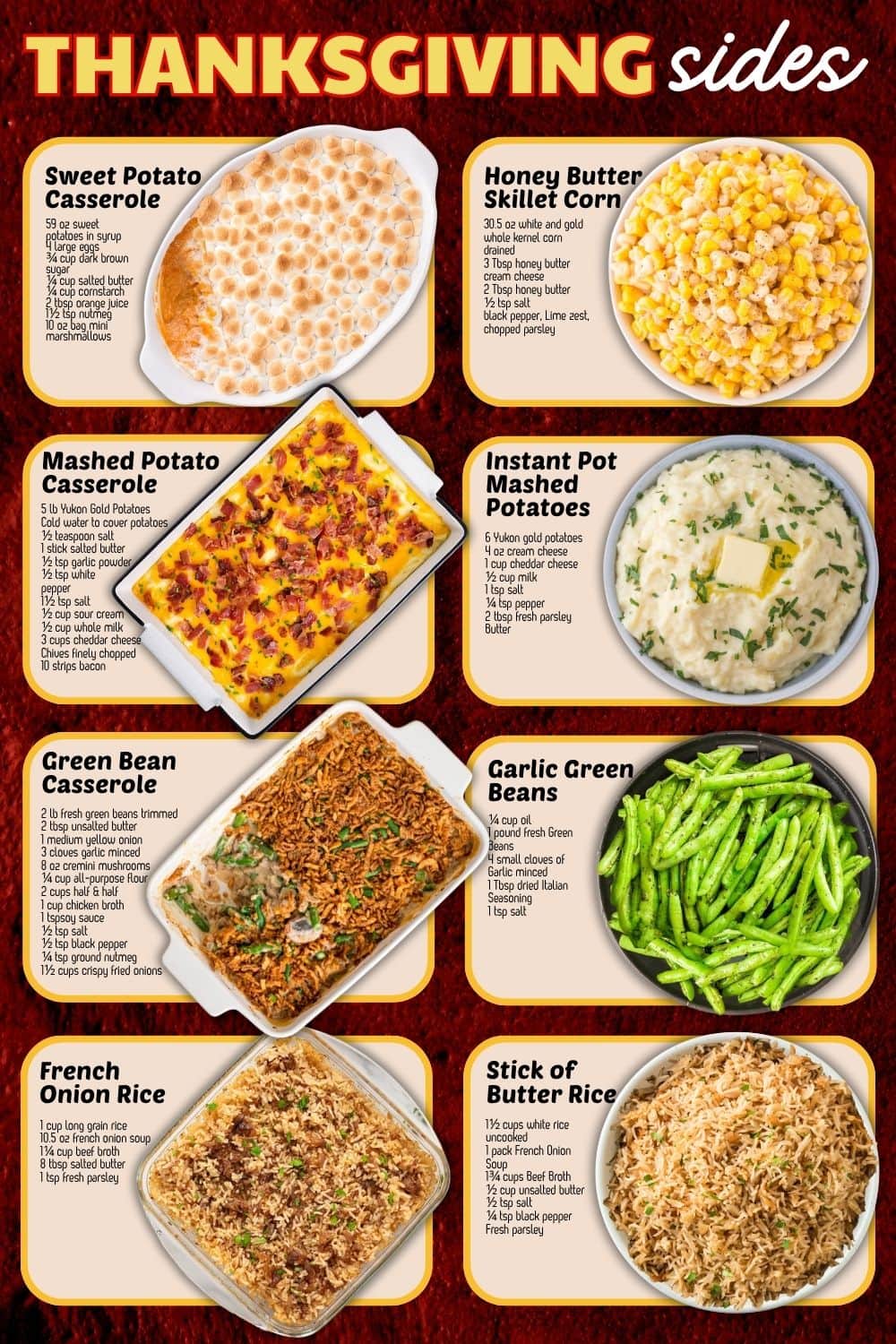 thanksgiving side dishes.