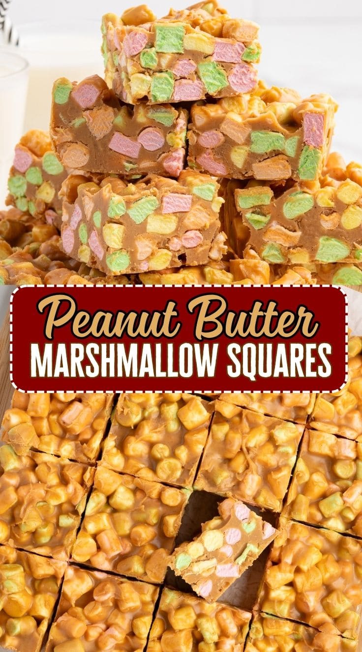 peanut butter marshmallow squares.