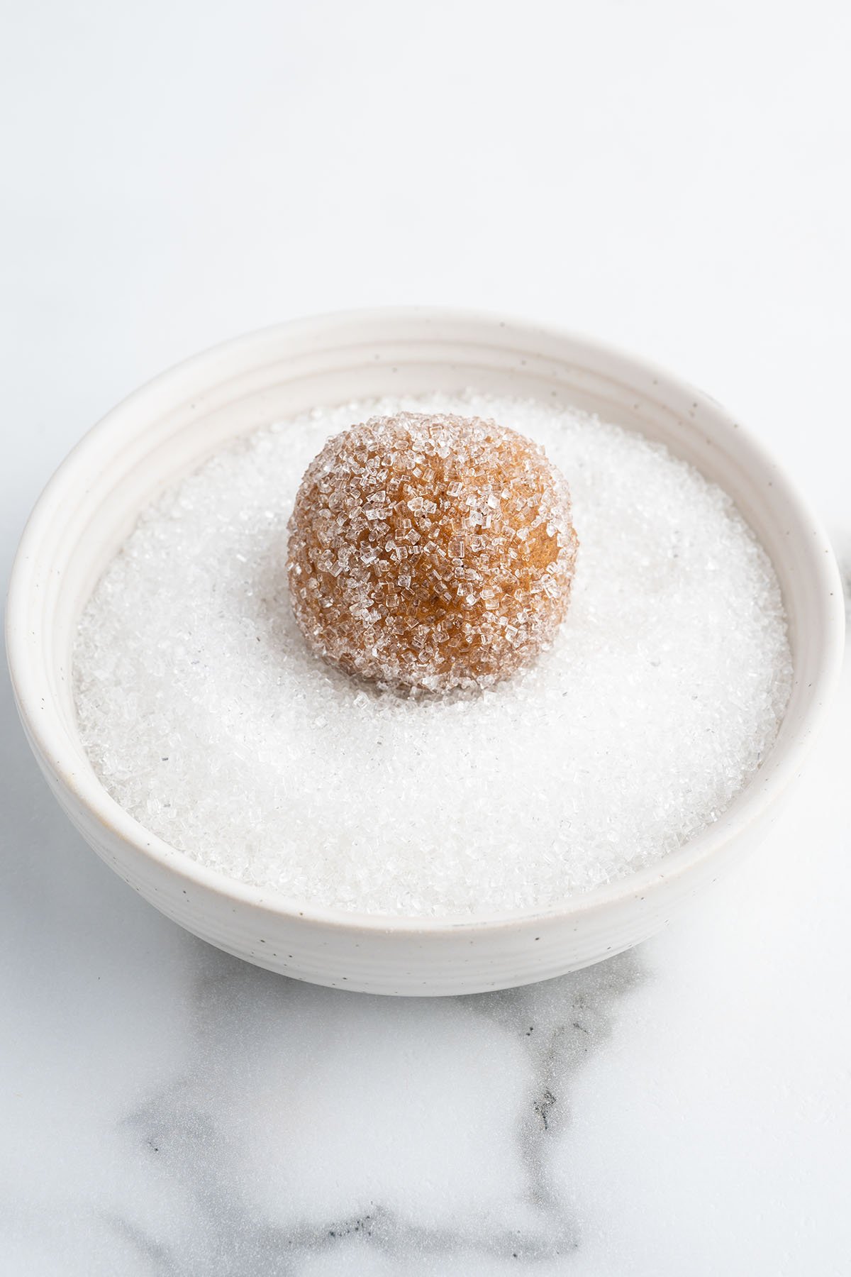 shape and roll in sanding sugar.