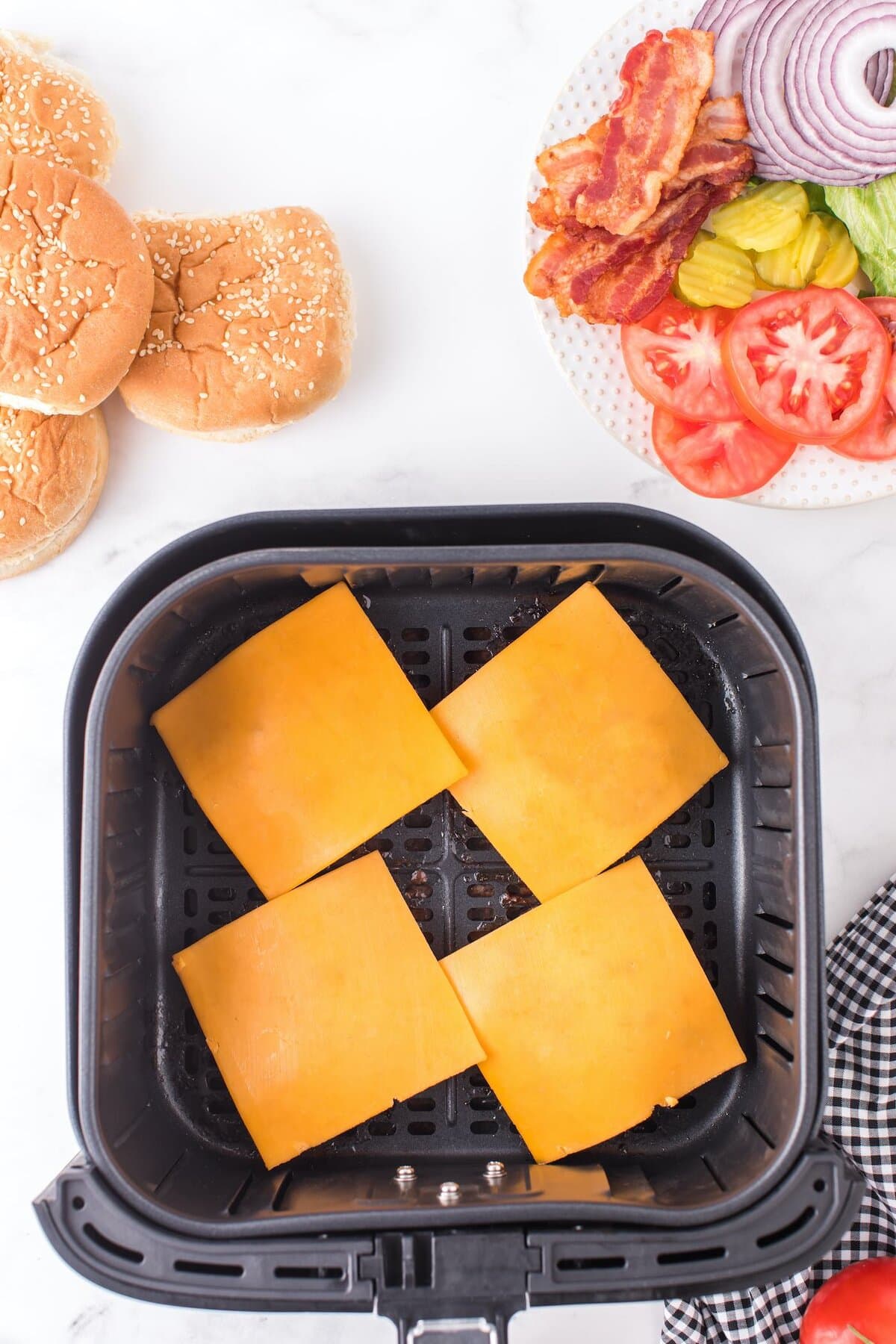 put cheese on top of each patties.  