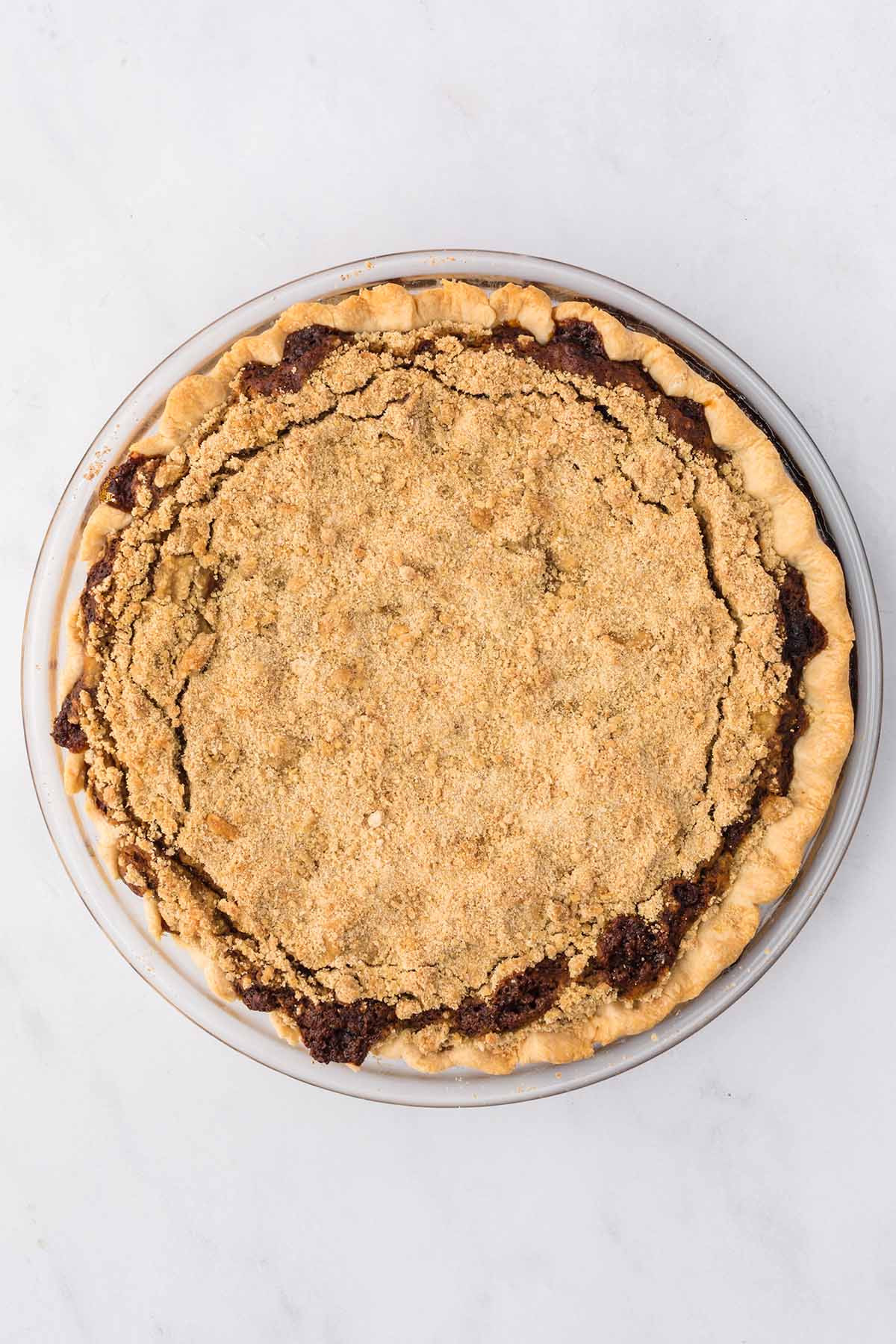baked shoofly pie.