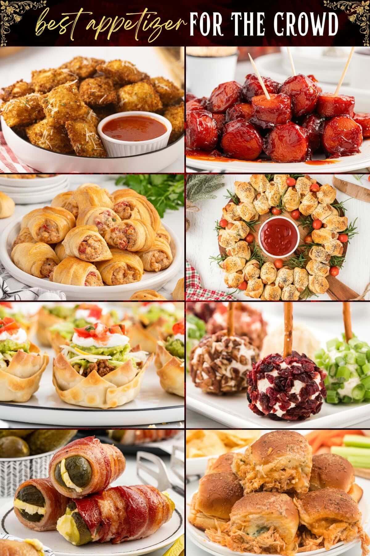 appetizers for the crowd.