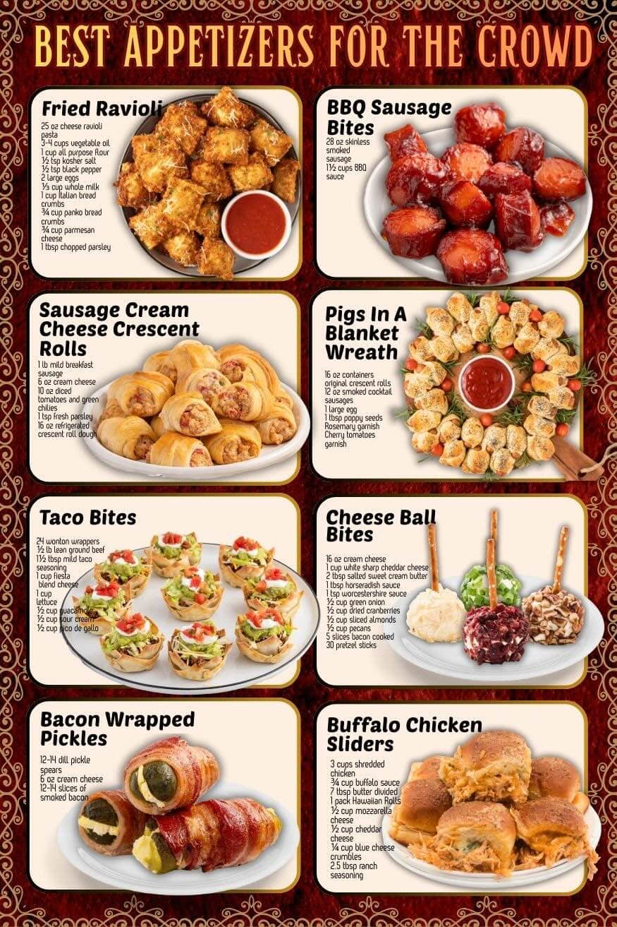 best appetizers for the crowd.