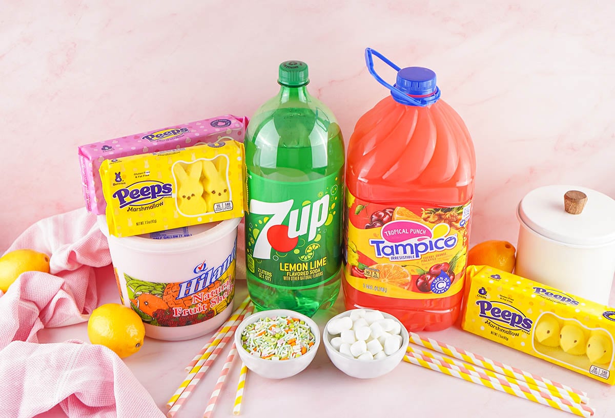 Easter Punch ingredients.