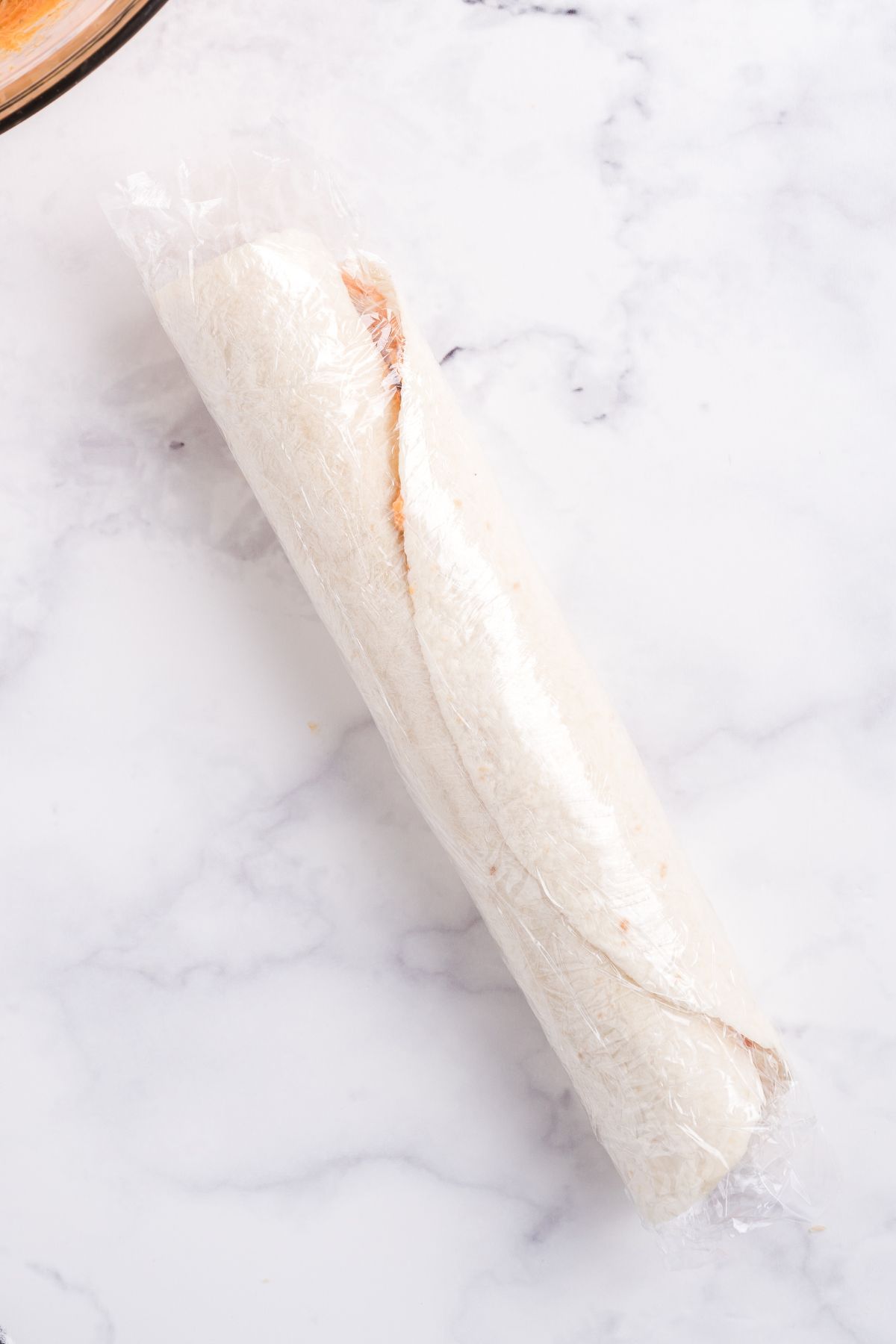 roll and wrap the tortilla. 