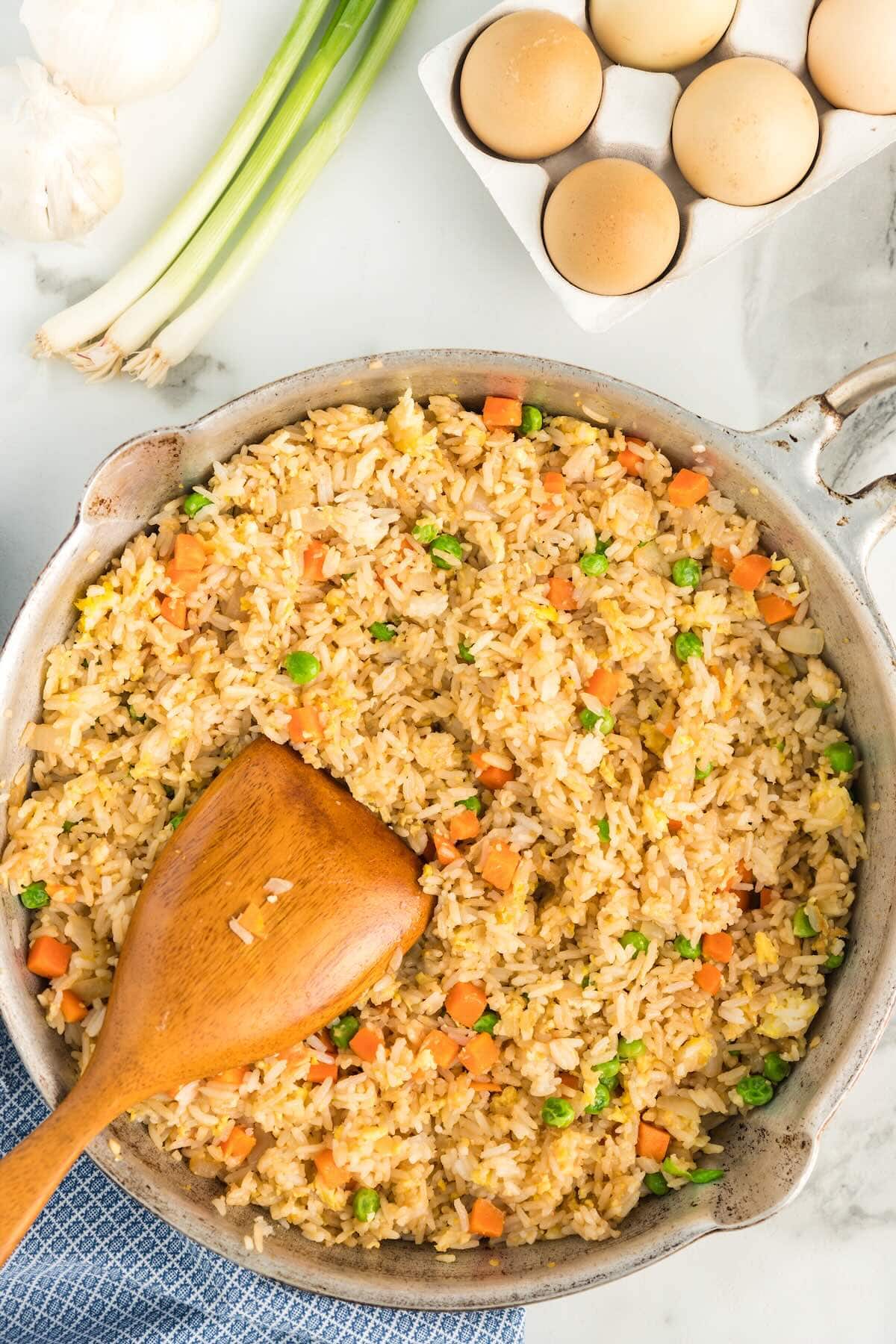 better than takeout fried rice in a pan.