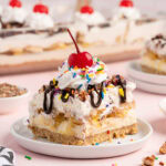 banana split cake featured image