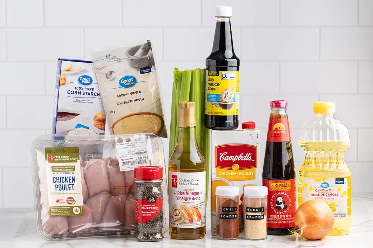 Panda Express Black Pepper Chicken Ingredients.