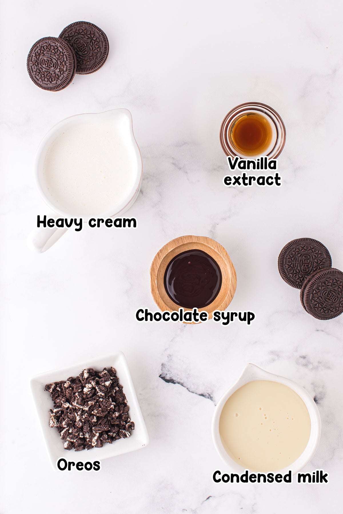 Roll Oreo Ice Cream Ingredients.