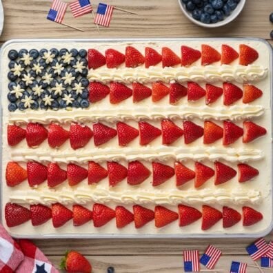 American flag cake