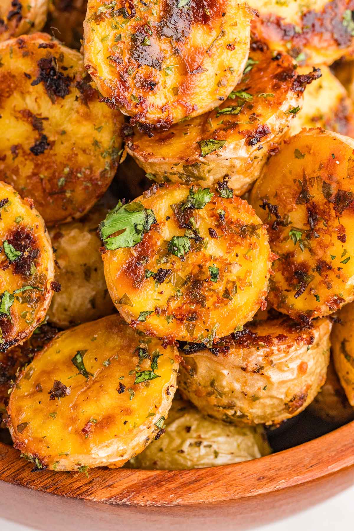 Perfectly crispy ranch potatoes with golden, herb-seasoned edges.