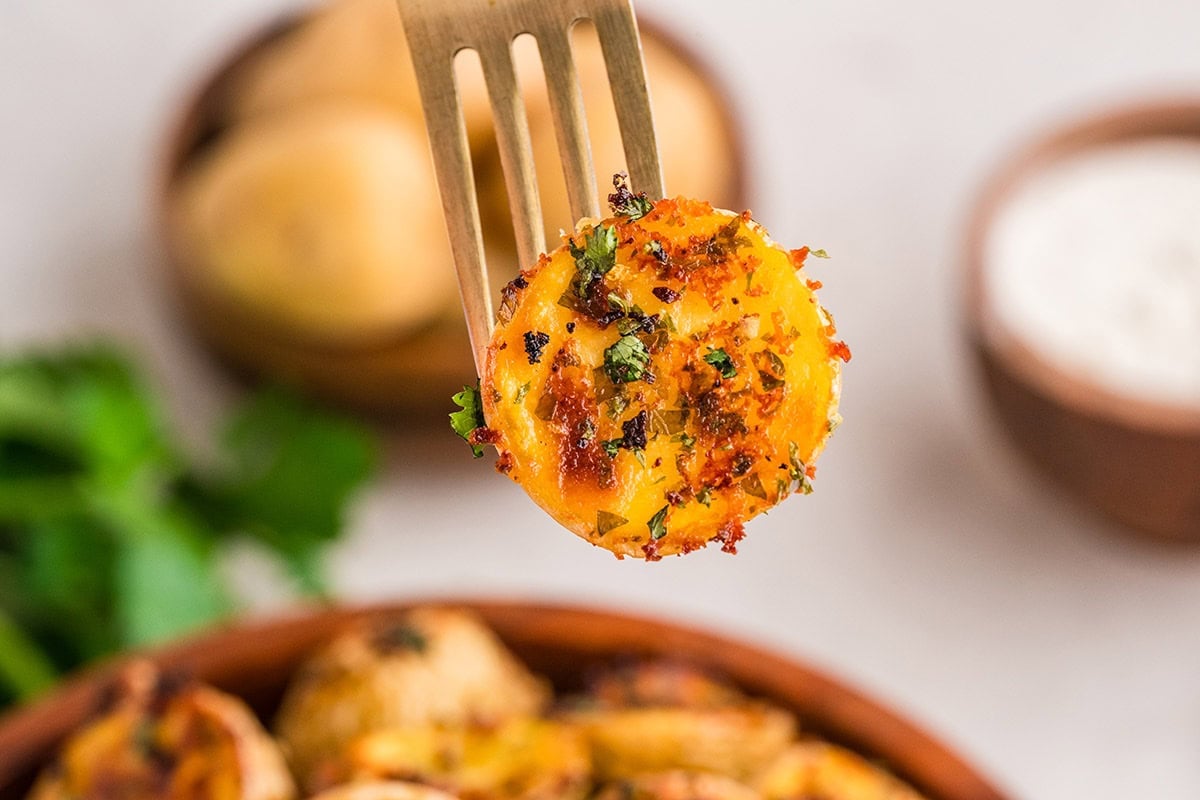 Crispy, golden ranch potato with savory herbs in every bite.
