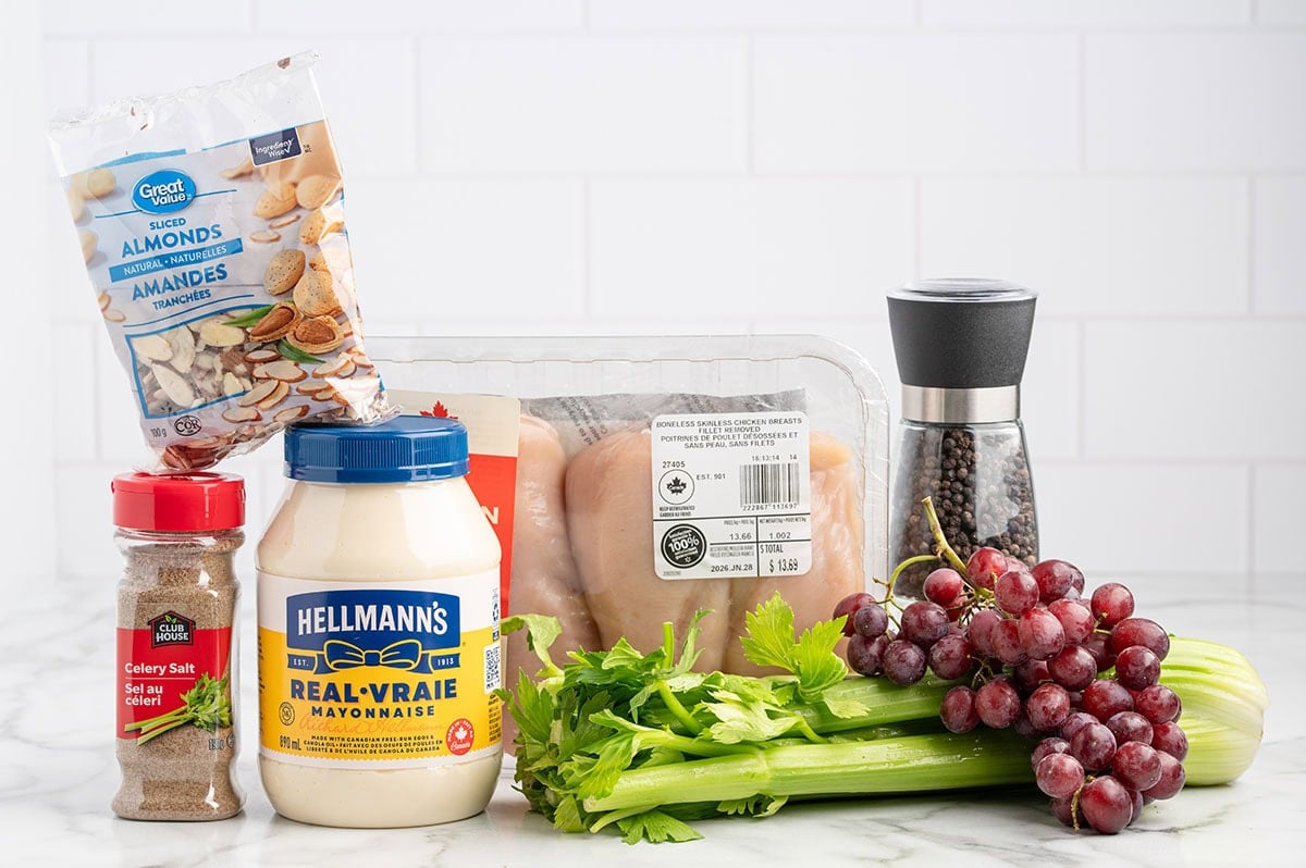 chicken salad ingredients.