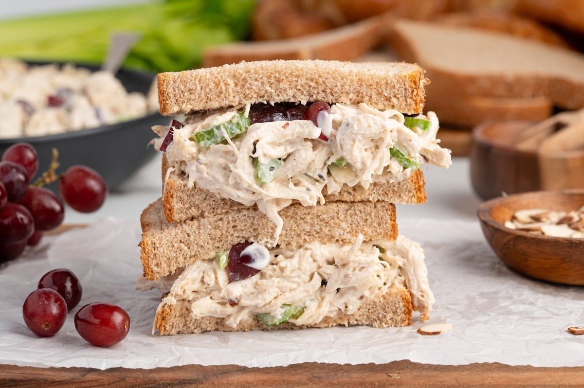 chicken salad sandwich. 