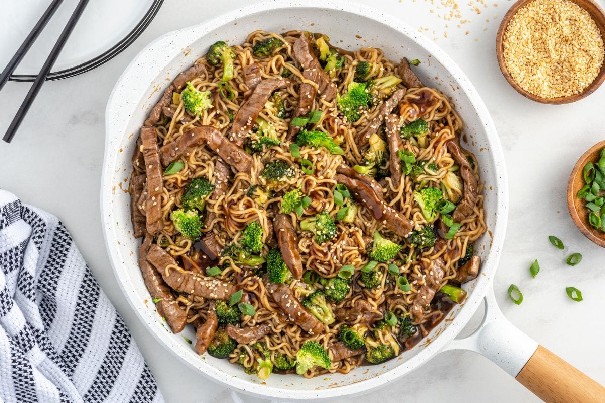 beef ramen stir fry.