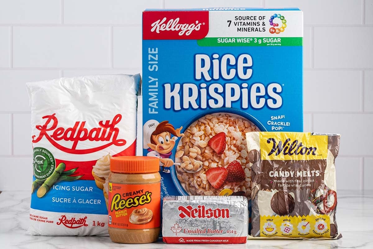 peanut butter balls ingredients.