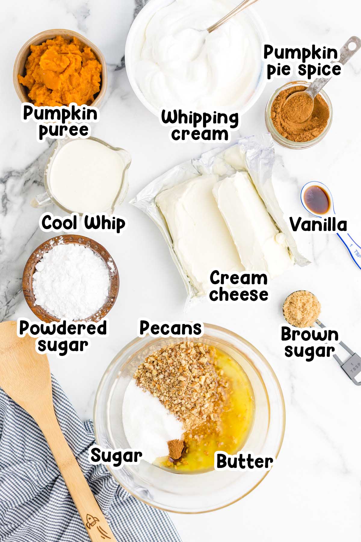 Pumpkin delight ingredients.