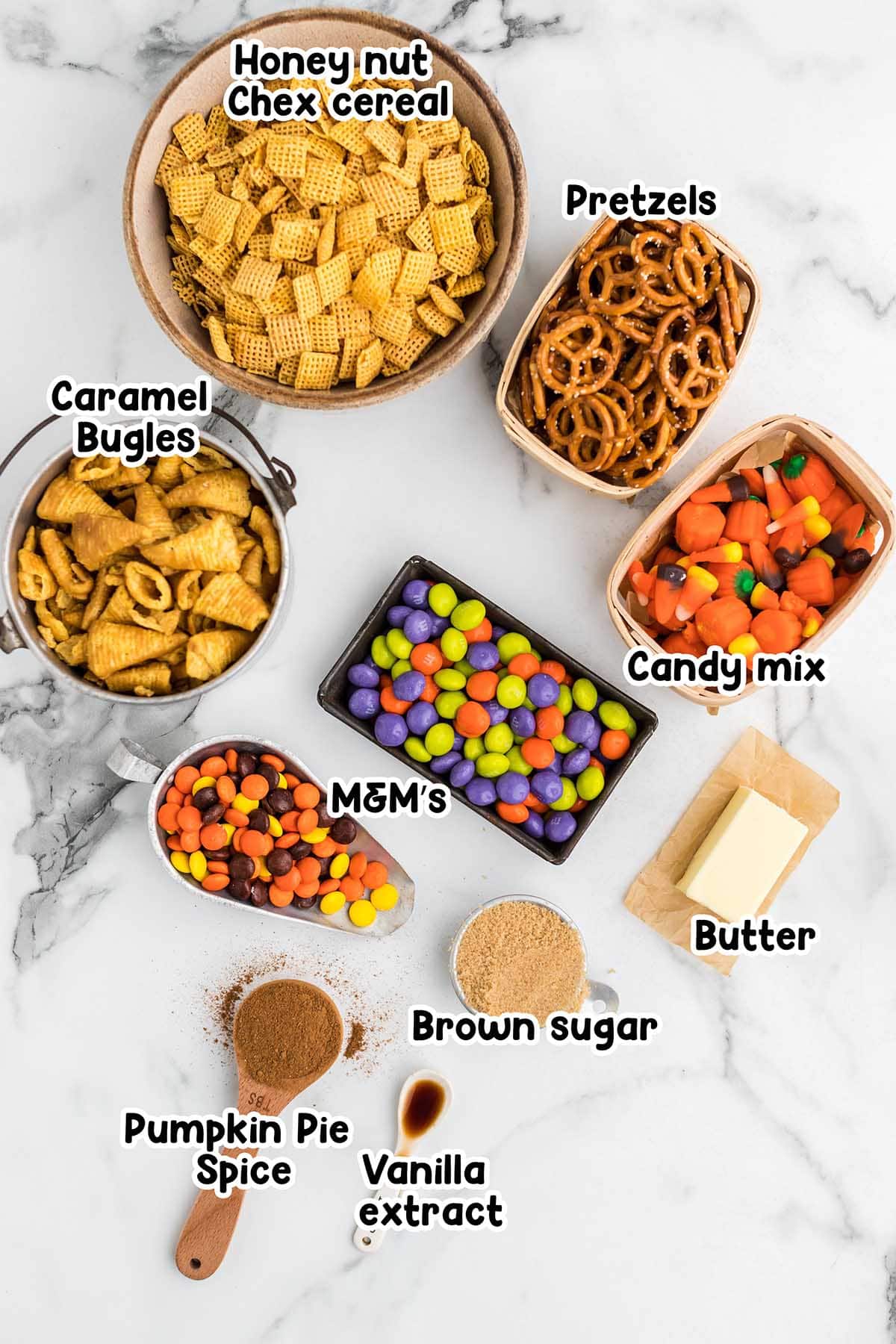 halloween chex mix ingredients.