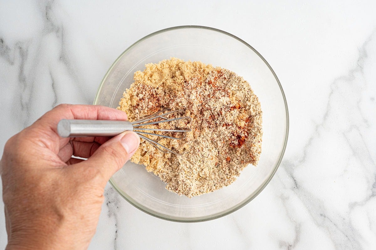 brown sugar and Italian dressing mix in a bowl