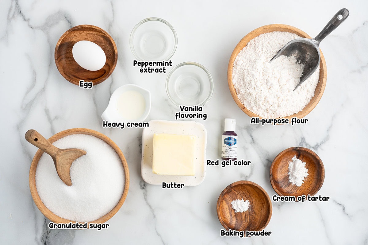 candy cane ingredients.