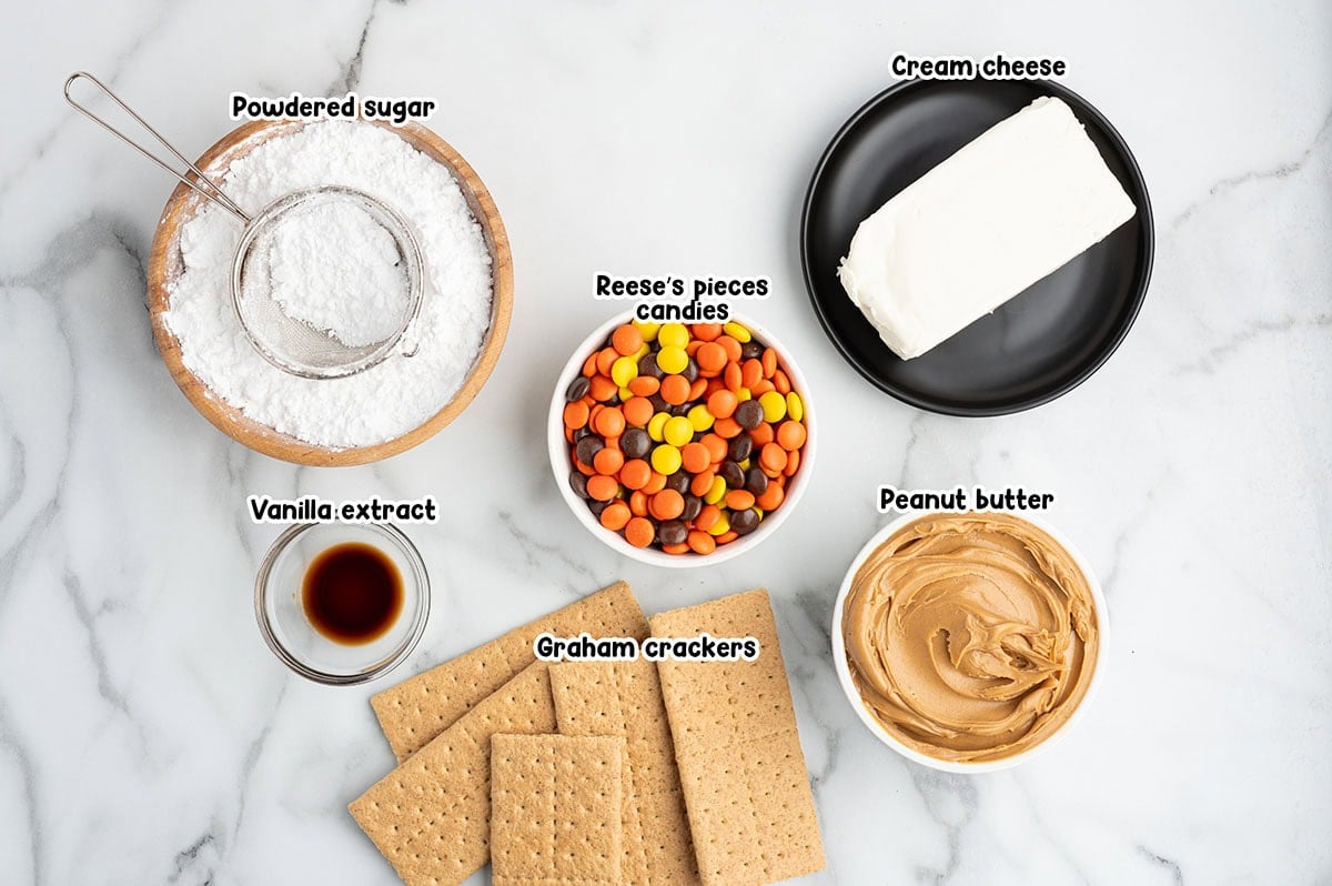 Peanut Butter Ball ingredients.